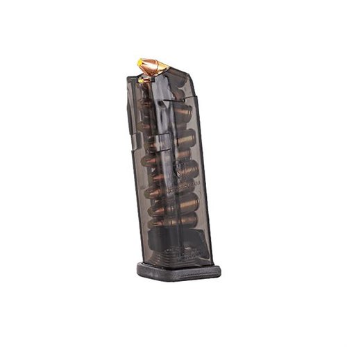 Die ETS 10-RD Magazine bieten Zuverlässigkeit, leichtes Polymer, Sichtbarkeit des Füllstands und sind ideal für Glock 19/26, perfekt für Wettkämpfe und verdecktes Tragen.