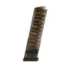 Die ETS Glock 43 Magazine aus transparentem Polymer bieten Leichtigkeit, sofortige Sichtbarkeit des Füllstands und sind langlebig und einfach zu zerlegen.