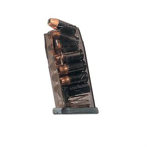 .45 Glock® 21, 30, 41 Magazine mit 9, 13, 18 oder 30 Schuss, extrem robust, chemikalienbeständig, transparente Bauweise für Sicht auf Munition. Lebenslange Garantie!