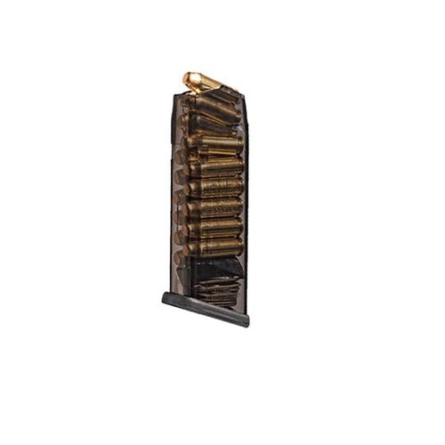 Die 10MM Magazine für Glock® bieten extreme Schlagfestigkeit, chemische Beständigkeit und eine transparente Bauweise, um deine Munitionsanzahl im Blick zu behalten.
