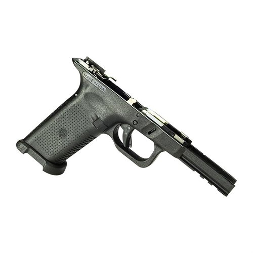 Der TWF Full/Compact Textured Frame passt perfekt in deine Hand, ist kompatibel mit Gen3/Gen4 Slides und bietet anpassbare Rückstraps für deine Bedürfnisse.
