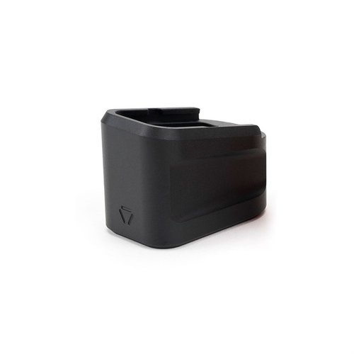 Die Strike Industries Aluminum Extended Magazine Plate für GLOCK G19 (9mm) bietet Platz für 5 zusätzliche Patronen, hat ein schnelles Nachlade-Design und ist aus robustem 6061-T6 Aluminium.