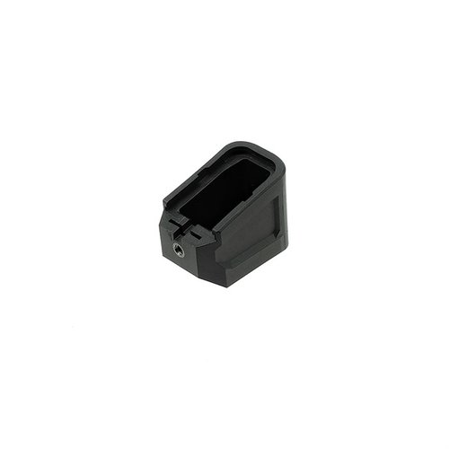 Die Strike Industries Extended Magazine Plate für GLOCK™ G19 bietet +5 Patronen, ein schnelles Nachladen und eine robuste Stahlverriegelung für maximale Zuverlässigkeit.