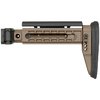 Der AK ALPHA Series Folding Stock bietet eine robuste, verstellbare Lösung mit 5 Positionen, einer stabilen Seitenklappmechanik und 3 QD Sling-Anschlüssen für maximalen Komfort.