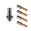 Das Sinclair TiN Coated Turning Mandrel Kit bietet präzise, verschleißfeste Mandrels für optimale Nackenbearbeitung und Tensionseinstellung. Ideal für höchste Genauigkeit!