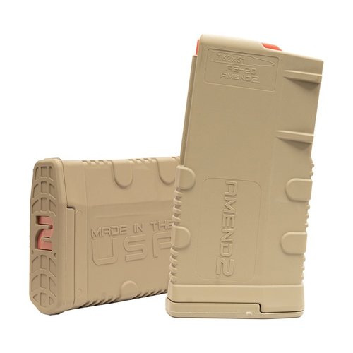 Das Amend2® 7.62X51 SR-25 Magazin aus robustem Polymer bietet 10 oder 20 Runden, anti-tilt Follower und eine griffige Oberfläche - ideal für Jäger und Schützen!