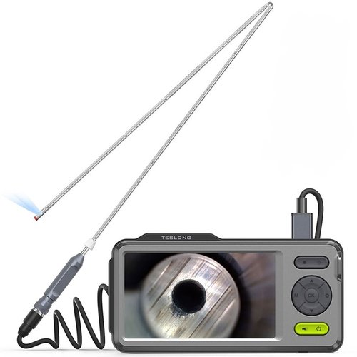 Entdecke den NTG200H Borescope mit 5" HD Bildschirm: Faltbarer, wasserdichter Probescanner, 1920x1080 Auflösung und 3-4 Stunden Akkulaufzeit für präzise Inspektionen.