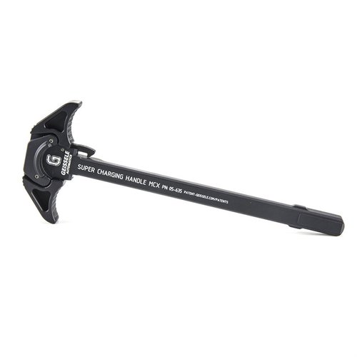 Der MCX Super Charging Handle (SCH®) aus 7075-T6 Aluminium bietet eine beidhändige Bedienung, rutschfeste Oberfläche und verringert Gasrückstoß bei Kompaktwaffen.