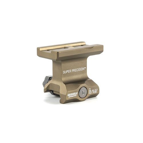 Die Super Precision T1 Serie ist aus einem Stück 7075-T6 Aluminium gefertigt, bietet 1.400 Pfund Klemmkraft und maximale Stabilität für dein Aimpoint T1.