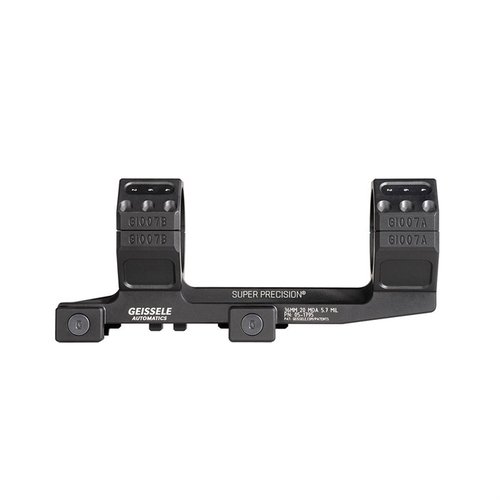 Die Geissele Super Precision® Zero Compromise Scope Mount bietet extreme Stabilität, 20 MOA Neigung und einfache Montage für präzises Schießen auf lange Distanz.