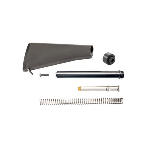 Der AR-15 A2 MIL-SPEC BUTTSTOCK von LUTH-AR bietet eine robuste Bauweise, inklusive Trap Door Buttplate und Rear Swivel für optimale Anpassung und Komfort.