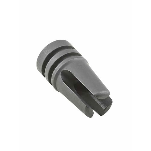 Der A1 3-Prong Compensator/Flash Hider verbessert die Kontrolle und Genauigkeit deiner Waffe, reduziert Rückstoß und Mündungsaufstieg und ist aus hochwertigem Stahl.