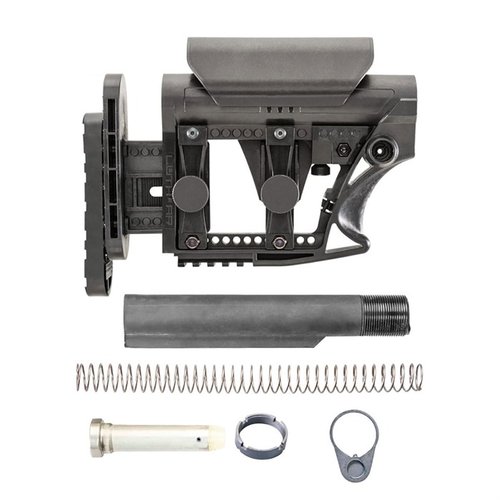 Das MBA-3 Adjustable Rifle Buttstock Assembly bietet dir eine modulare Lösung mit einstellbarer Länge, Höhe und seitlicher Anpassung für optimale Ergonomie.