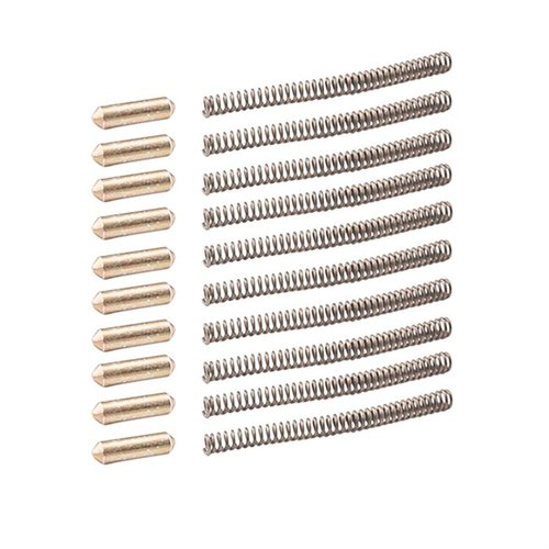 Mit dem 10er-Pack AR-15 Takedown Pin Detent mit Feder erhältst du hochwertige Teile für eine zuverlässige Montage und Demontage deiner AR-15.