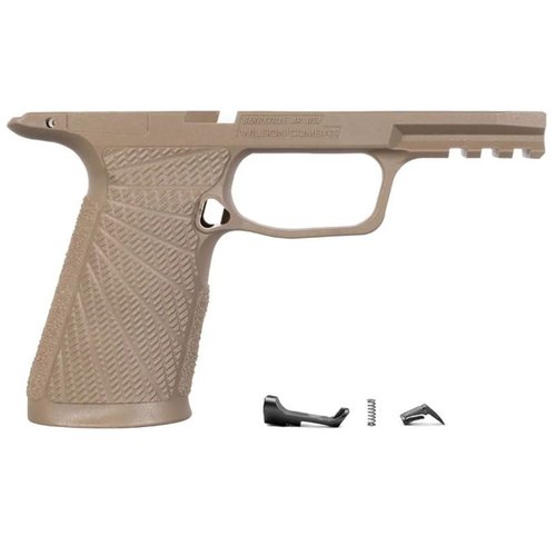 Verbessere dein Schießen mit dem WCP365 XMacro Grip Modul von Wilson Combat – ergonomisch, rutschfest und kompatibel mit P365-XMACRO Holstern.