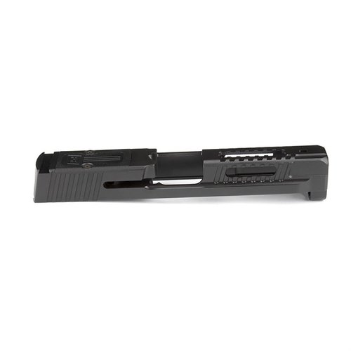 Der FUELED MATCH S&W M&P 2.0 Slide aus Black Nitride Edelstahl bietet präzise Toleranzen, ist RMR-kompatibel und passt auf M&P 2.0 Vollsize-Pistolen.