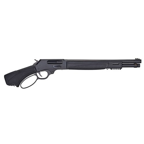 Die LEVER ACTION AXE 410 BORE von HENRY REPEATING ARMS bietet eine kompakte 15,14" Lauflänge, 5 Schuss Kapazität und eine robuste Bauweise für vielseitige Einsätze.