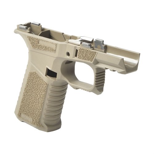 Der SCT 43X Sub Compact Rahmen bietet ergonomisches Design, aggressive Textur, erweiterte Magazintaschen und ist kompatibel mit Glock® 43X & 48 Komponenten.