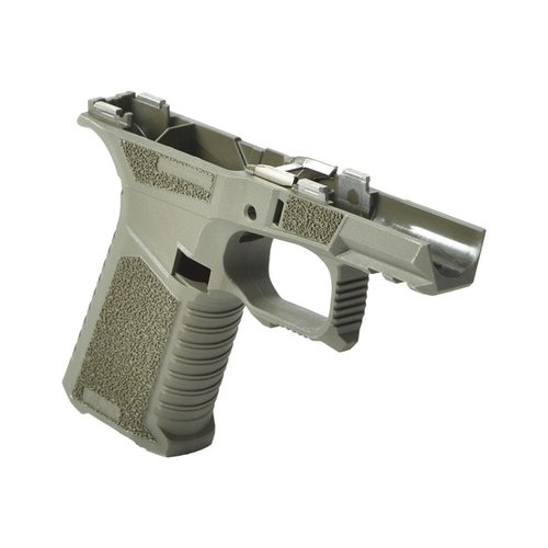 Das SCT 43X Sub Compact Polymer Frame bietet eine verbesserte Ergonomie, aggressive Textur, erweiterte Magazintasche und ist kompatibel mit Glock® 43X und 48.