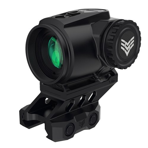 Entdecke das Swampfox Raider 1x20 Micro Prism Sight mit CQB Reticle, robustem Gehäuse, 15.000 Stunden Batterielaufzeit und vielseitiger T-2 Montage.