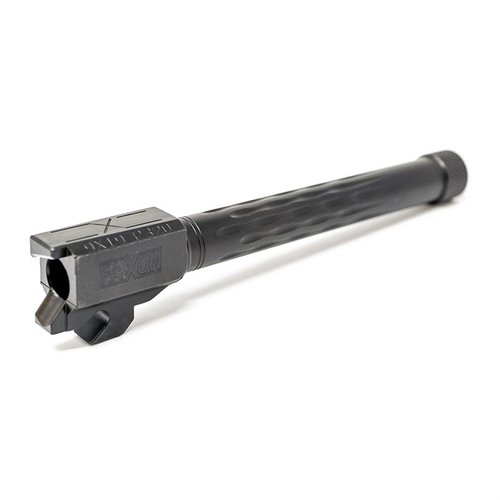 Verbessere deine Sig Sauer P320 mit dem Faxon Flame Fluted Matchlauf aus 416-R Edelstahl, 11-Grad Target Crown und verschleißfester Beschichtung für präzisere Schüsse.
