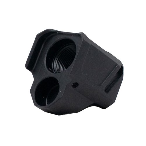Der EXOS-553 Kompensator für Glock® Gen 5 reduziert Rückstoß und Mündungssprung, verbessert die Konsistenz und passt optimal auf Glock 17/19/34.
