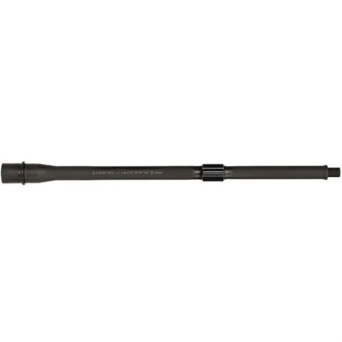 Der 11,5" Cold Hammer Forged 5.56 NATO Lauf bietet eine robuste CrMoV-Stahlkonstruktion, eine Manganphosphat-Beschichtung und einen präzisen 1:7" Drall.