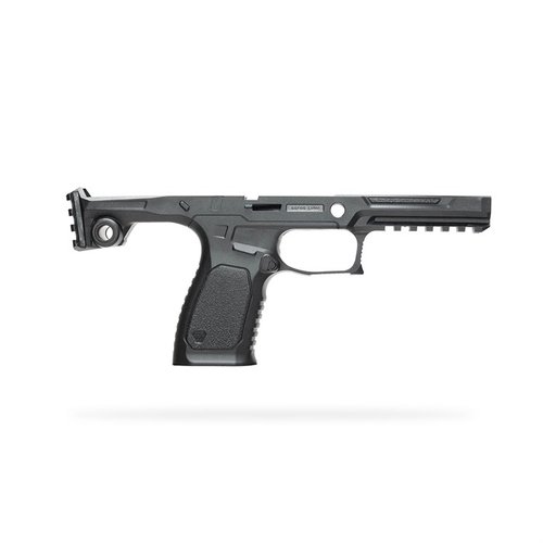 Das BRAVO Chassis für SIG Sauer P320 bietet ein leichtes, modulares Design, verbesserte Ergonomie, integrierte Magwell und Kompatibilität mit vielen Zubehörteilen.