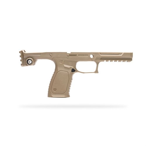 Das BRAVO Chassis für SIG Sauer P320 bietet ein leichtes, modulares Design, verbesserte Ergonomie, integrierten Magwell und vielseitige Zubehörkompatibilität.