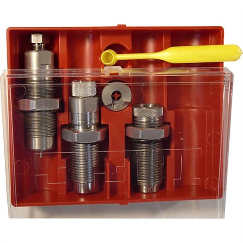 Das PACESETTER 3-Die Set für 6MM ARC enthält eine Full Length Sizing Die, Bullet Seating Die, Factory Crimp Die und mehr – perfekt für deine 7/8"-14 Reloading Press!