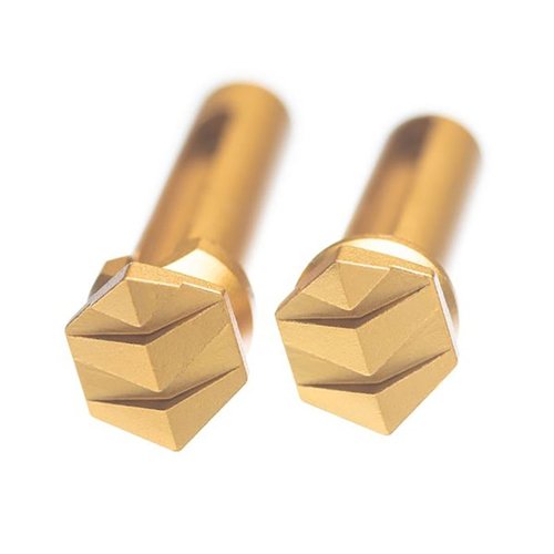 Die AR-15 Enhanced Takedown Pins von Tyrant CNC bieten eine leichte, robuste Lösung mit chamfered Radius für einen schnellen Tool-freien Ausbau und sind in verschiedenen Farben erhältlich.