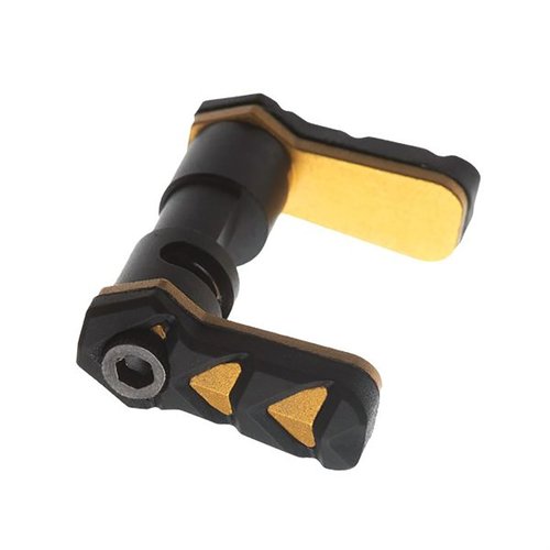 Der NEXGEN 45/90 Ambidextrous Safety Selector für AR-15 bietet konfigurierbare Wurfoptionen, eine griffige Gummibeschichtung und ist ideal für Links- und Rechtshänder.