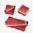 DAKA BINS 3er-Pack – ein 2x4 und zwei 2x2, rot