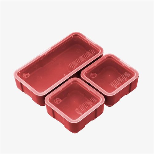 Die DAKA Bins sind stapelbar, transparent für einfache Identifikation und passen perfekt in DAKA GRID Organizer Panels – ideal für deine Ausrüstung und Werkzeuge!
