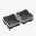 DAKA 2x2 Behälter 3,6" × 3,6" × 1,8" Schwarz, 2er-Pack
