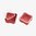 DAKA 2x2 Behälter 3.6" x 3.6" x 1.8" Rot, 2er-Pack