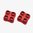 DAKA 2x2 Behälter 3.6" x 3.6" x 1.8" Rot, 2er-Pack