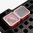 DAKA 2x2 Behälter 3.6" x 3.6" x 1.8" Rot, 2er-Pack