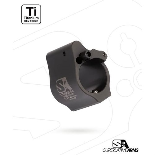 Der Superlative Arms AR-15 Gasblock bietet eine innovative "Bleed Off"-Technologie, die den Rückstoß reduziert und das System sauberer und kühler laufen lässt.