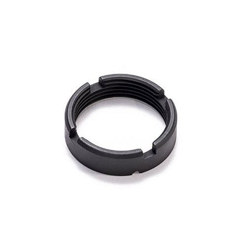 Der JP-SPEC Enhanced Castle Nut sorgt für ein elegantes Design ohne scharfe Kanten und ist die perfekte Ergänzung zu JP's passender Lock Plate für dein Gewehr.