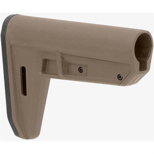 Der MOE TR MIL-SPEC Carbine Stock ist mit nur 8 Unzen extrem leicht, einfach zu installieren und bietet eine bequeme LOP-Anpassung dank des innovativen Trigger Release.