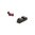 Visiersatz, rote Faseroptik, für GLOCK 9 mm G1–4/G5, 10 mm, .45 ACP