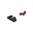 Faseroptik-Visierset für Glock G5 9 mm/.40 Kaliber, schwarz