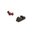 Faseroptik-Visierset für Glock G5 9 mm/.40 Kaliber, schwarz