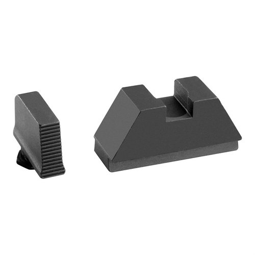 Das 5L Tall Optic Compatible Sight Set von AMERIGLO bietet präzise Sicht für Glock-Modelle und zuverlässige Backup-Optionen für Red Dot Optiken.
