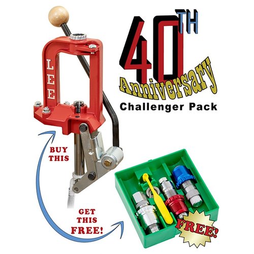Feiere 40 Jahre Challenger III mit ergonomischem Hebel, BREECH LOCK QUICK CHANGE DIE SYSTEM und einem kostenlosen 3-Diessatz für müheloses Reloading!