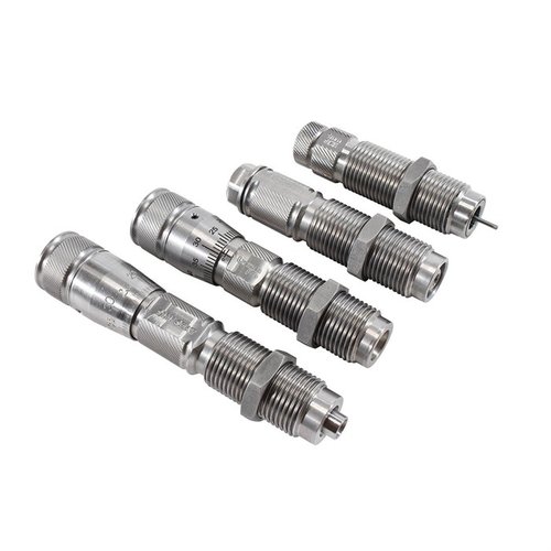 Die Lyman Pro Dies aus rostfreiem Stahl bieten höchste Präzision, verbesserte Haltbarkeit und einfache Handhabung für optimales Nachladen – ideal für jede Presse!