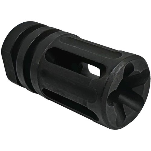 Der PentaComp ist der stylische Cousin des A2 Birdcage: Ein Flash Hider und Kompensator in einem, präzise gefertigt und langlebig für 5.56/.223 Waffen.