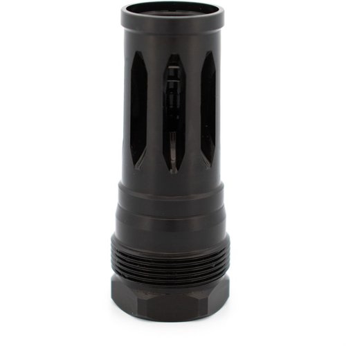 Der R2C Flash Hider mit Black Nitride Finish bietet eine perfekte Passform für Plan B-Montagen, sorgt für eine enge Abdichtung und ist mit Atlas und Atlas XL kompatibel.