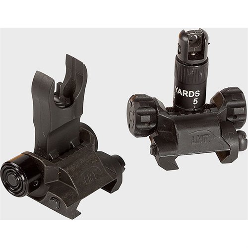 Das AR-308 IMPERIAL BUIS KIT bietet robuste Front- und Rücksicht für .308-Kaliber, optimal für jedes Wetter, mit flexibler und sicherer Konstruktion bis 800 Yards.